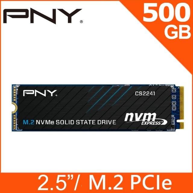 【PNY 必恩威】CS2241 500GB Gen4 PCIe M.2 2280 SSD固態硬碟 5年保 最高讀取5100MB/s