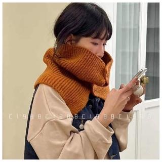 【HaNA 梨花】韓國東大門現貨採購特價推薦款．純色鈕扣披肩圍巾(現+預)