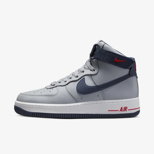 NIKE 耐吉 Wmns Air Force 1 HI QS 女 休閒鞋 高筒 新英格蘭 灰 深藍(DZ7338-001)