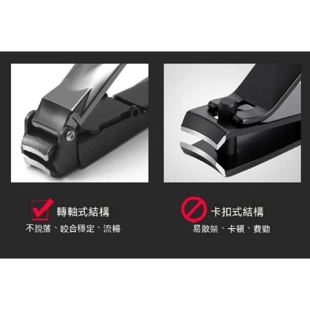 【Hybolar】德國技術最新款第二代防飛濺指甲剪*2入組(指甲刀禮盒兩色隨機腳拇指銼刀不鏽鋼鋒利不易鈍耐用)