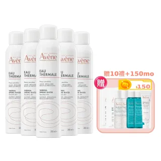 【Avene 雅漾官方直營】活泉水穩膚噴霧300mlx5入組(保濕化妝水/舒緩乾癢敏弱)