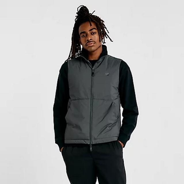 【NEW BALANCE】NB 保暖防潑背心 鋪棉背心 男款 灰色(MV43500ACK-F)