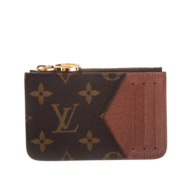 Louis Vuitton 路易威登 M81880 經典Monogram帆布Romy名片拉鍊零錢夾(黃色)