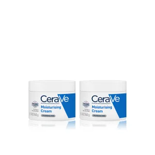 【CeraVe 適樂膚】限時特談雙入組★長效潤澤修護霜 340g X2(臉部身體乳霜)