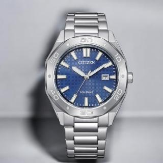 【CITIZEN 星辰】光動能 八角形 日期 夜光 男錶 手錶 禮物 推薦(BM7630-80L)