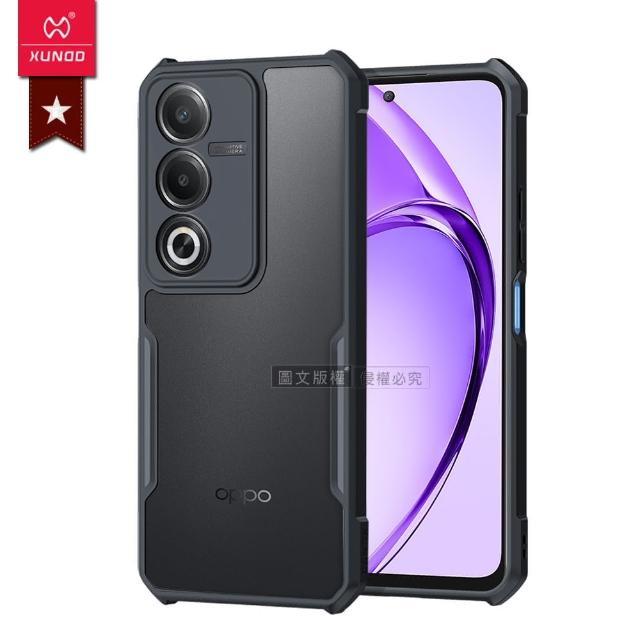 【XUNDD 訊迪】OPPO A3 Pro 軍事防摔 鏡頭全包覆 清透保護手機殼-夜幕黑