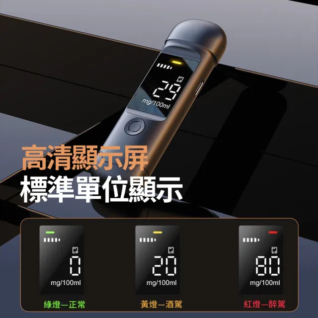 【YOLU】數顯高靈敏度酒精測試儀 隔夜酒查測酒駕呼氣機 無接觸吹氣式酒精檢測器 酒精濃度測酒儀/酒測器