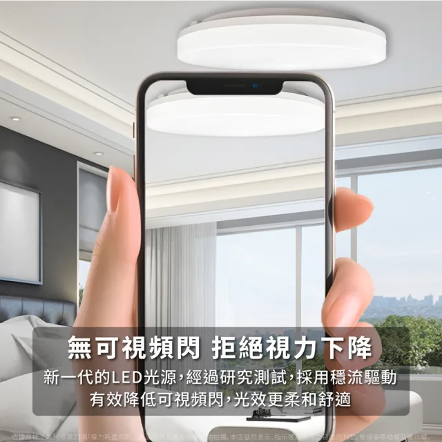 【Everlight 億光】2入 LED 星晴 50W 高亮度 LED 壁切單色 吸頂燈 天花板燈 5-6坪(自然光/白光) 全電壓