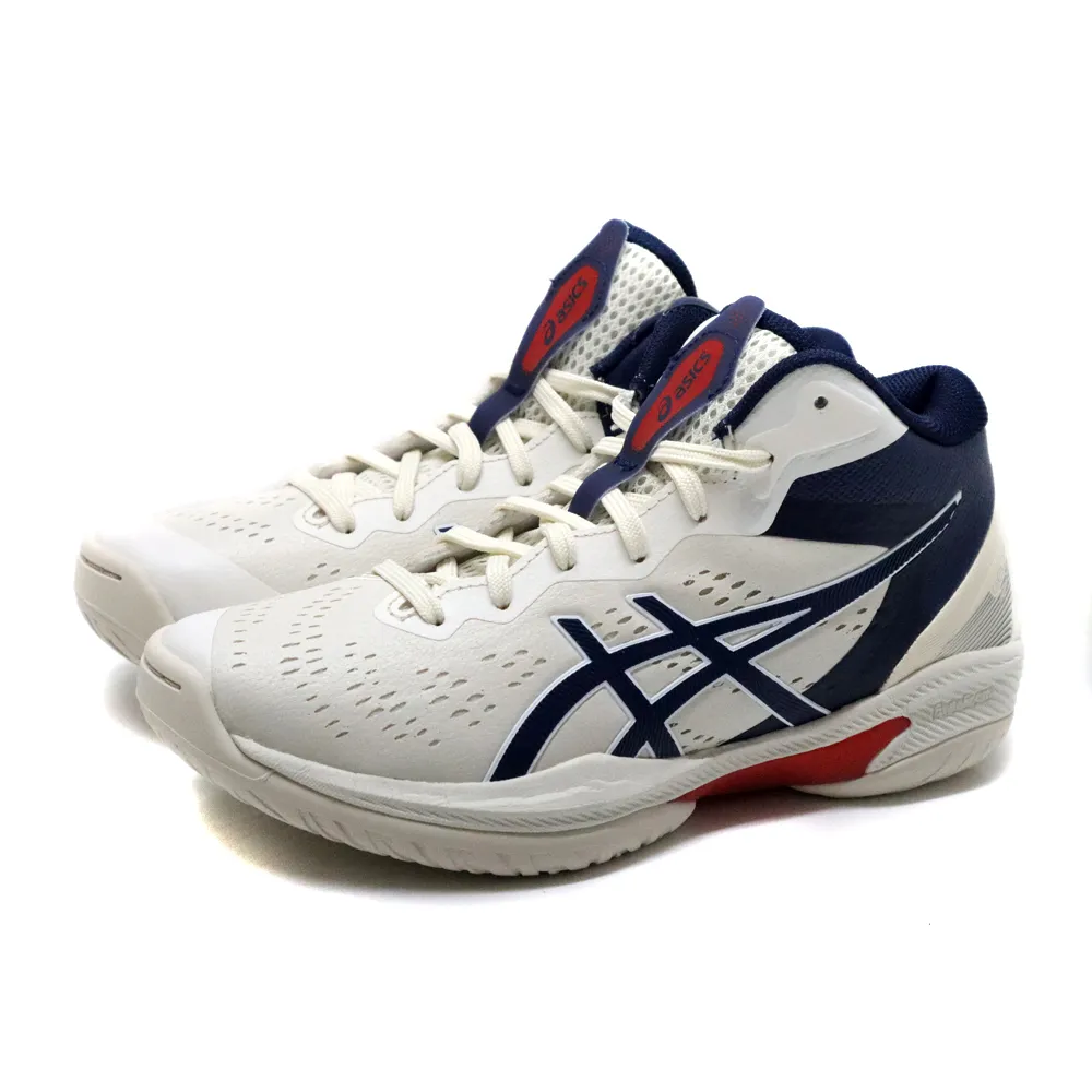 【asics 亞瑟士】亞瑟士 ASICS GELHOOP V16 S 運動鞋 籃球鞋 米/藍 男鞋 1063A102-100 no754