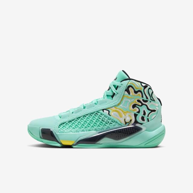 【NIKE 耐吉】Air Jordan XXXVIII GUO GS 大童 籃球鞋 支撐 穩定 緩震 綠(HF7842-300)