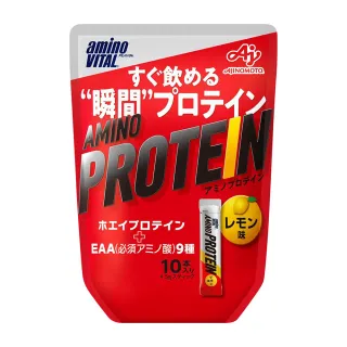 【Ajinomoto 味之素】「aminoVITAL」【胺基酸乳清蛋白】檸檬/10pcs(味之素 胺基酸 乳清蛋白 健身 BCAA)