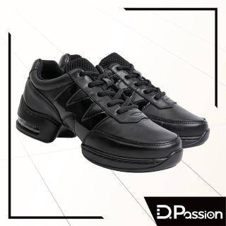 【D.Passion】8017 黑牛 真皮平膠底(排舞鞋)