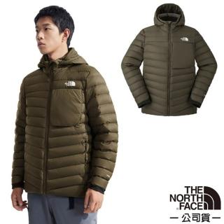 【The North Face】男 1966 超輕防潑水抗風鵝絨連帽保暖外套.夾克.大衣(89ZQ-21L 烏木綠)
