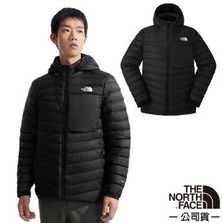 【The North Face】男 1966 超輕防潑水抗風鵝絨連帽保暖外套.夾克.大衣(89ZQ-JK3 宇宙黑)