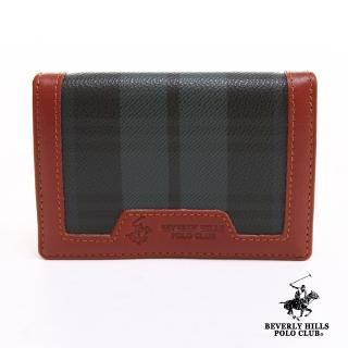 【B.H.POLO】經典綠格紋 悠遊卡零錢包皮夾(綠格紋)