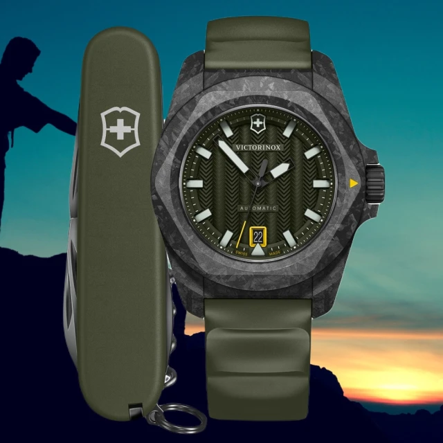 VICTORINOX 瑞士維氏 I.N.O.X 碳纖維 ISO防震 200米機械錶 41mm(VISA-242021.1 附瑞士刀)