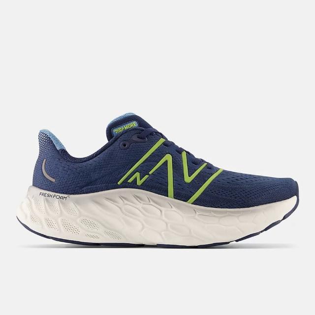 【NEW BALANCE】Fresh Foam X More V4 男 慢跑鞋 厚底 2E寬楦 藍綠(MMORCN4)