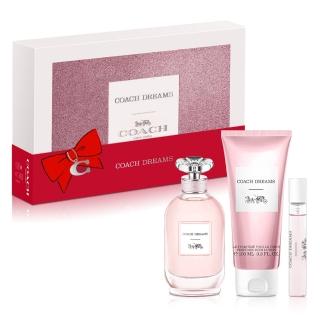 【COACH】逐夢女性淡香精禮盒-淡香精90ml+隨行香氛7.5ml+身體乳100ml(專櫃公司貨)