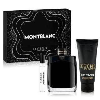 【MONTBLANC 萬寶龍】傳奇至尊男仕淡香精禮盒-淡香精100ml+隨行香氛7.5ml+沐浴精100ml(專櫃公司貨)
