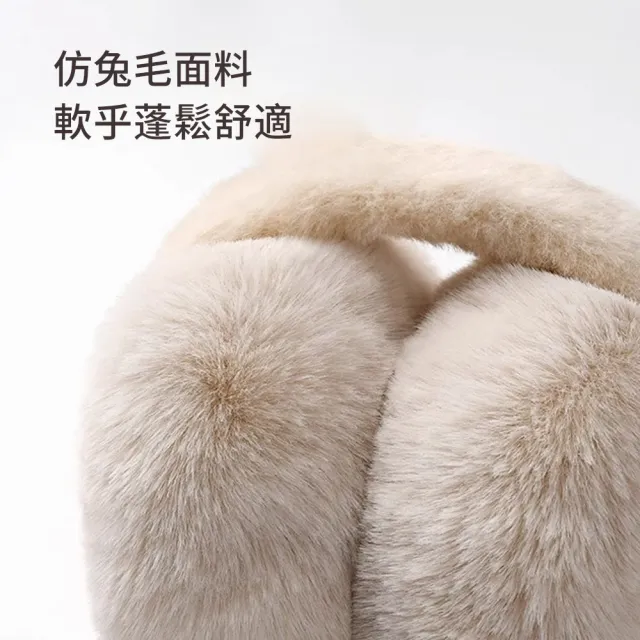 【Mass】超大保暖耳罩 男女防寒防凍護耳罩 毛茸戶外滑雪耳套(冬天旅行/戶外保暖/通勤防寒)