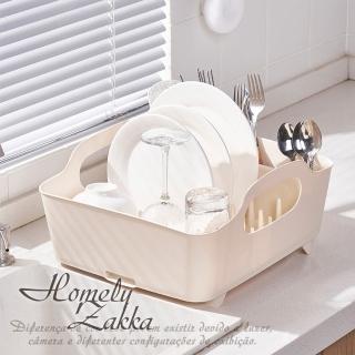 【Homely Zakka】日式簡約廚房多功能瀝水碗架/碗盤置物架/碗筷收納盒