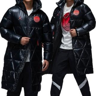 【NIKE 耐吉】AS M J PSG PARKA 男款 黑色 運動 連帽 保暖 長版 鋪棉 外套 FV7743-045