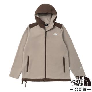 【The North Face】男 限量 1966 Polartec 重磅拼接舒適保暖連帽抓絨外套(89ZT-5O3 灰棕)