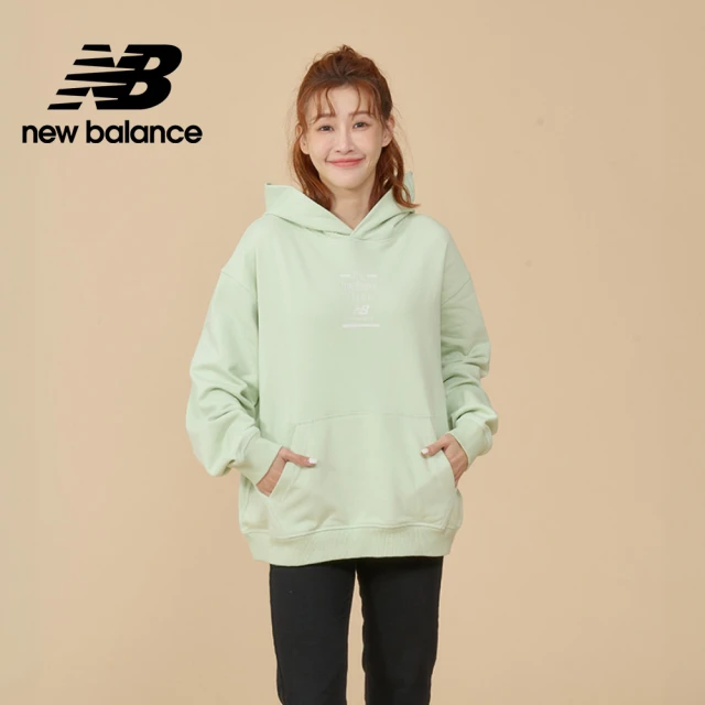 NEW BALANCE NB 圖案連帽長袖上衣_WT43552NUM_女性_薄荷綠(美版 版型偏大)