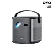【OVO】1080P便攜智慧投影機U8(1500流明/支援4K解碼/內建電池/娛樂/露營/戶外/商用)