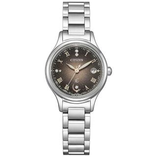 【CITIZEN 星辰】xC 鈦金屬 萬年曆 鑽石光動能腕錶 27MM(ES9490-79E)