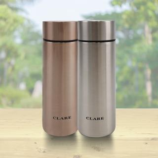 【CLARE 可蕾爾】CLARE 316不鏽鋼陶瓷口袋杯-140ml-2支(口袋杯)