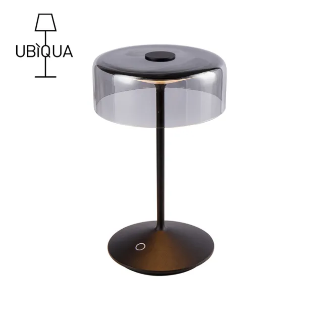 【義大利UBIQUA】Crystal 時尚雅緻風USB充電式檯燈-多色可選(觸控檯燈/USB檯燈/護眼檯燈)