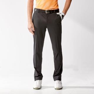 【PING】男款透氣伸縮褲頭高彈性休閒長褲-黑(日本素材/吸濕排汗/GOLF/高爾夫球褲/PE24139-888)