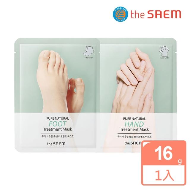 【韓國the SAEM】保濕修護嫩手足膜16g x 1對入(總代理公司貨)