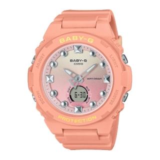 【CASIO 卡西歐】BABY-G活力清新雙顯錶(BGA-320-4A1)