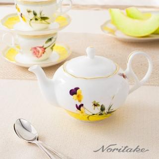 【NORITAKE】法式風情金邊骨瓷-日光香頌下午茶 茶壺(新品上市 原廠禮盒)