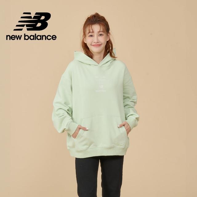 【NEW BALANCE】NB 圖案連帽長袖上衣_WT43552NUM_女性_薄荷綠(美版 版型偏大)