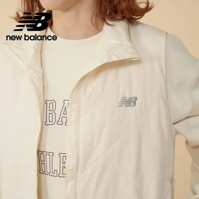 【NEW BALANCE】NB 菱格紋背心外套_WV43202LIN_女性_杏色(美版 版型偏大)