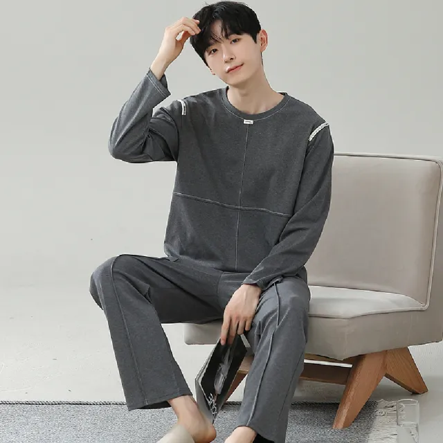 【藍尼居家】★運動風家居服睡衣(男睡衣/家居服/兩件式)