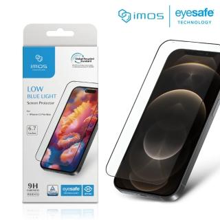 【iMos】iPhone 12 Pro Max 6.7吋 德國萊因認證 2.5D RPF60低藍光螢幕保護貼