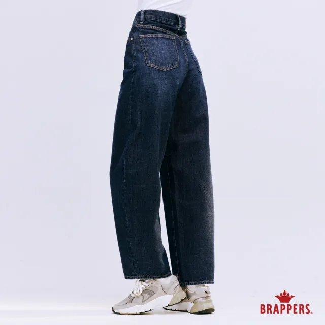 【BRAPPERS】女款 Boy friend系列-全棉錐形牛仔褲(深藍)