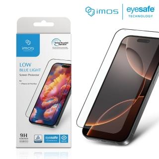【iMos】iPhone 16 Pro Max 6.9吋 德國萊因認證 2.5D RPF60低藍光螢幕保護貼