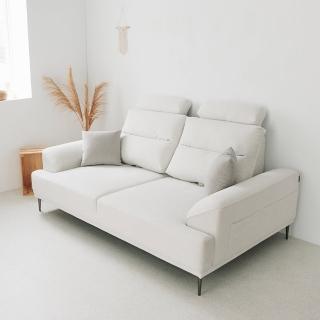 【完美主義】菲爾克北歐風貓抓布3人座沙發(附抱枕/200cm)
