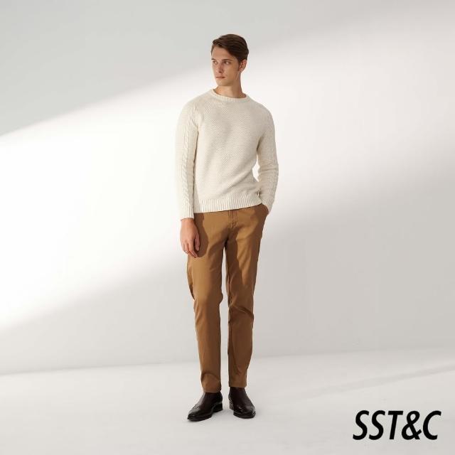 【SST&C】深卡其修身版彈性休閒褲00162410004(換季65折)