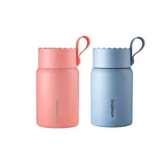 【康寧 Snapware】買1送1 陶瓷不鏽鋼真空保冰保溫悶燒罐-830ml(三色任選)