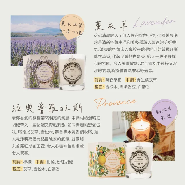 即期品【Panier des Sens 潘堤香頌】香氛蠟燭180g