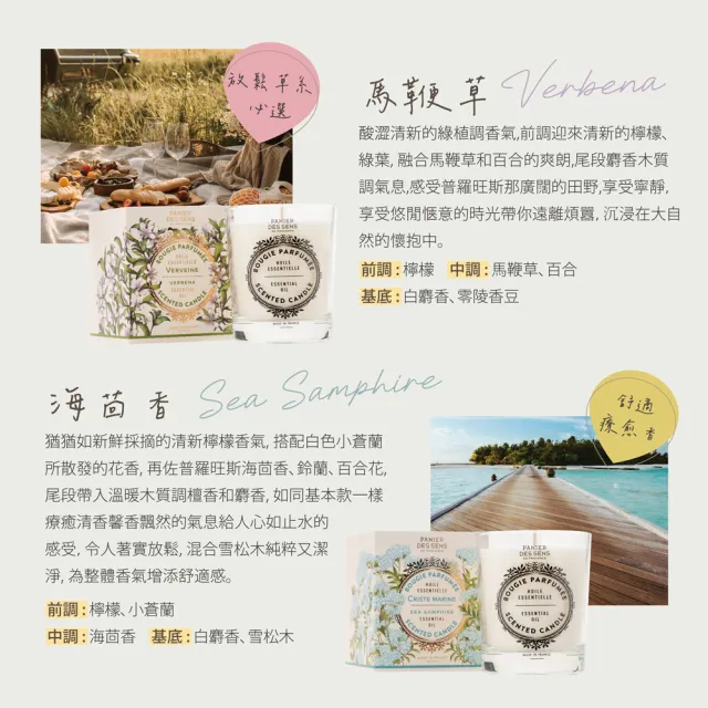即期品【Panier des Sens 潘堤香頌】香氛蠟燭180g