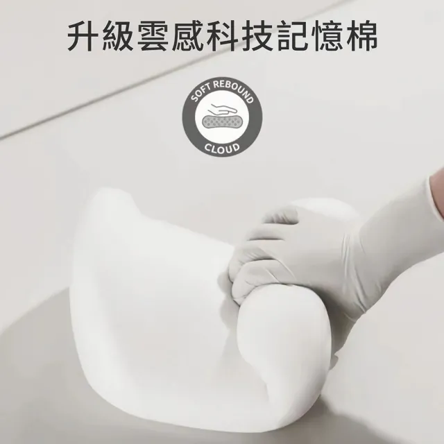 pump 買1送1 雲感記憶棉汽車頸枕 雙凹弧慢回彈 防靜電車用頭枕 辦公座椅舒適護頸枕 可拆洗靠枕