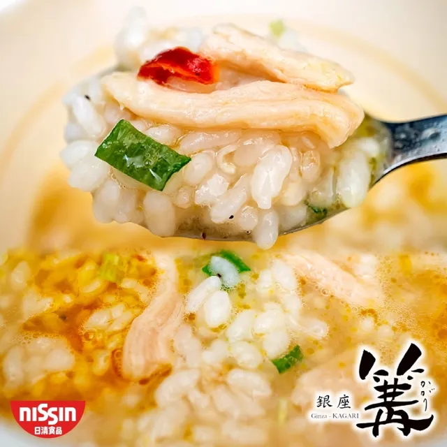 【NISSIN 日清】銀座篝 招牌濃厚雞白湯soba湯泡飯x5杯組 (70g/杯)