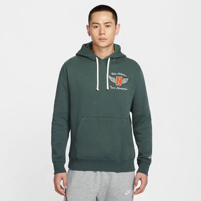 【NIKE 耐吉】長袖上衣 男 帽T 運動 磨毛 AS M NSW CLUB PO BB HDY SHS II 綠 HQ4952-338(3S4115)